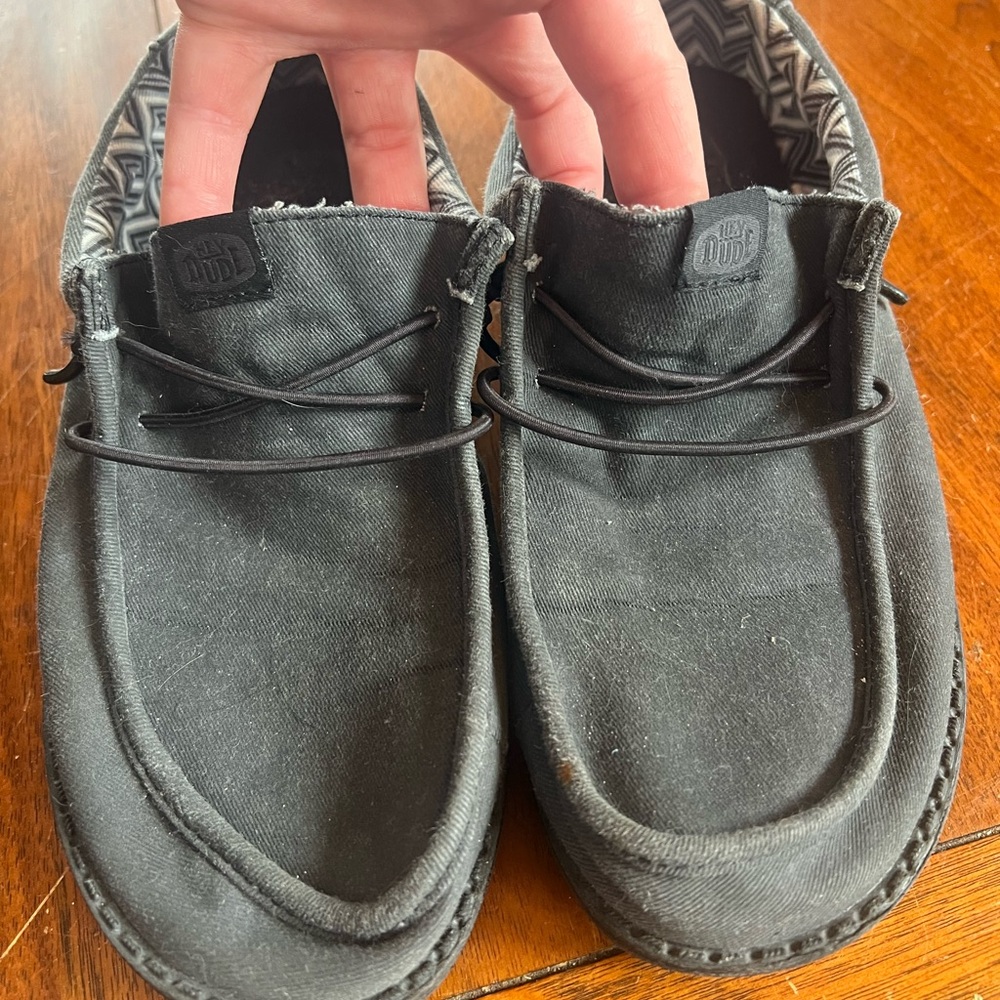 Hey Dude Black Loafers for boys